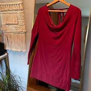 Maha Devi Design, maroon/burgundy mini dress